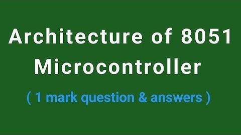 || Architecture of 8051 Microcontroller || Bits || AP ECET || diploma || ECE ||Suma study centre ||