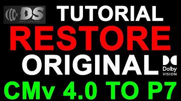 Transfer CMv 4.0 Dolby Vision from WEB streaming to Profile 7 Bluray disc #dovi_scripts #tutorial