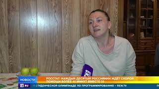 В Росстате выяснили среднее время прибытия скорой помощи