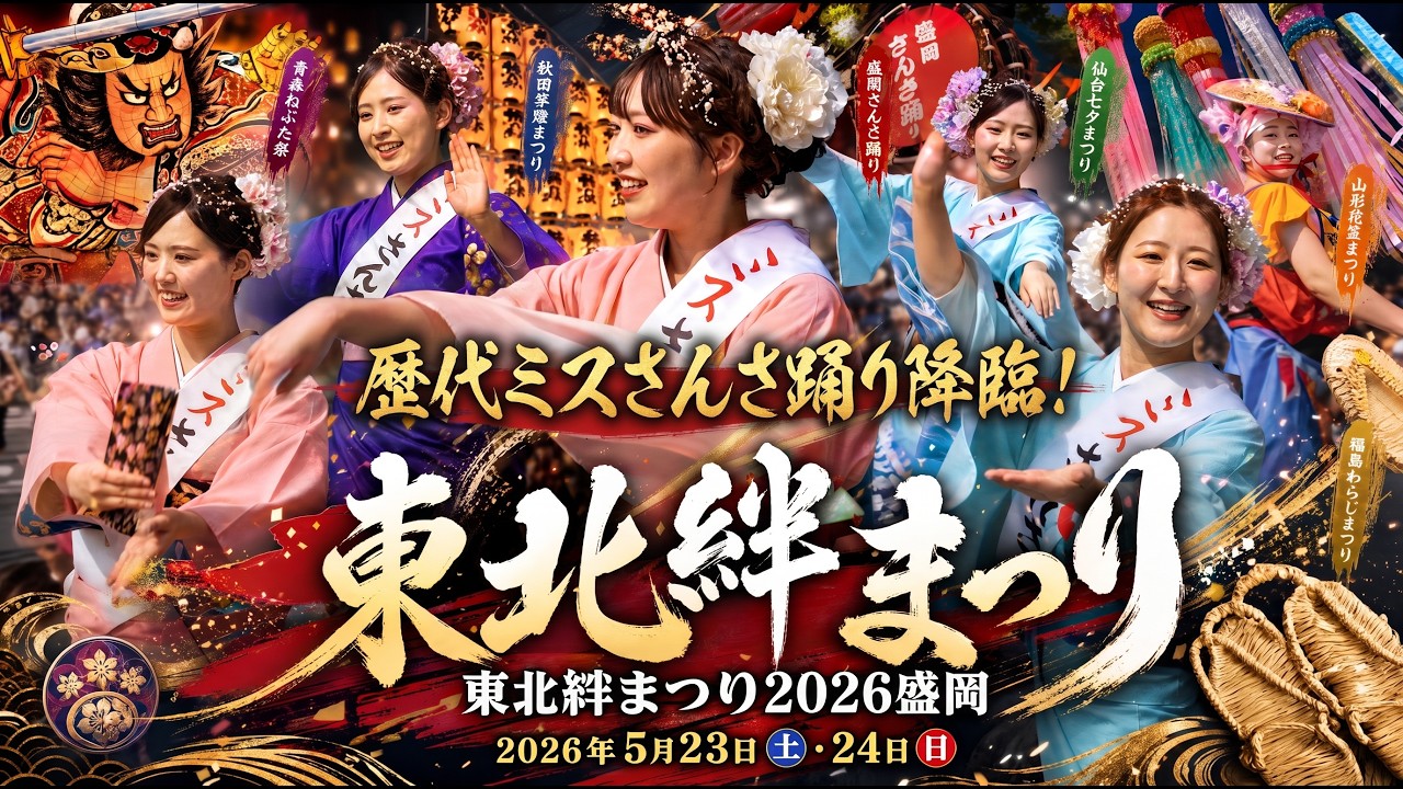 Past Misses make an appearance ❤️ [Tohoku Kizuna Festival 2026