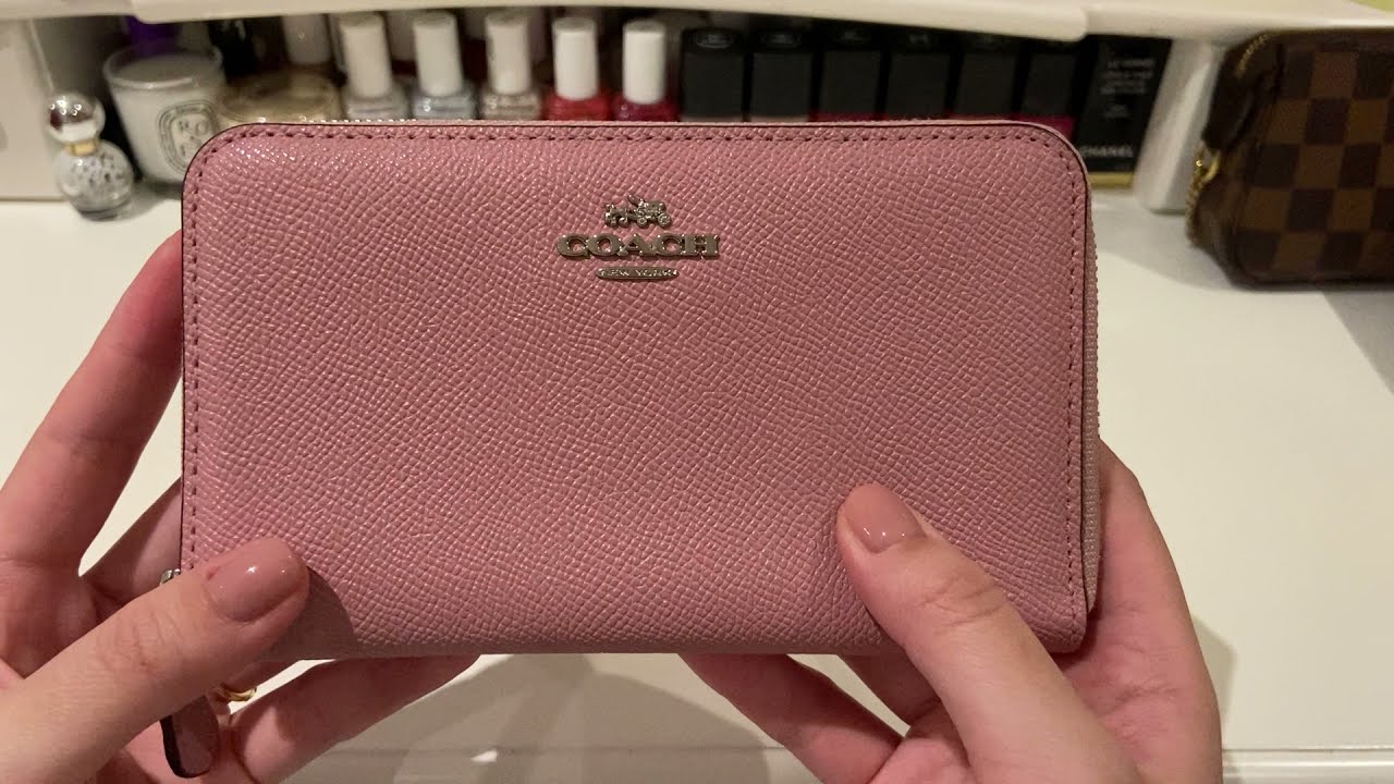 Coach Zip Around Wallet REVIEW & WHAT FITS INSIDE! YouTube