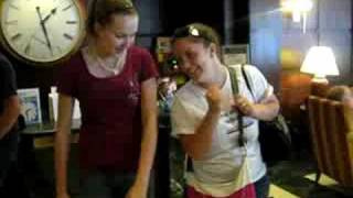 me and hailey butt bumping...kinda