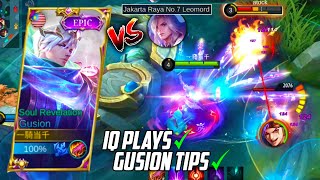 GUSION SOUL REVELATION IQ PLAYS VS STREET RANK LEOMORD | GUSION TIPS &amp; TRICKS | MLBBV