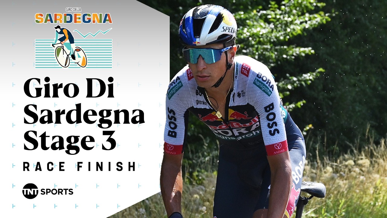 PHOTO FINISH! 📸 | Giro di Sardegna Stage 3 Final KM's | TNT Sports Cycling