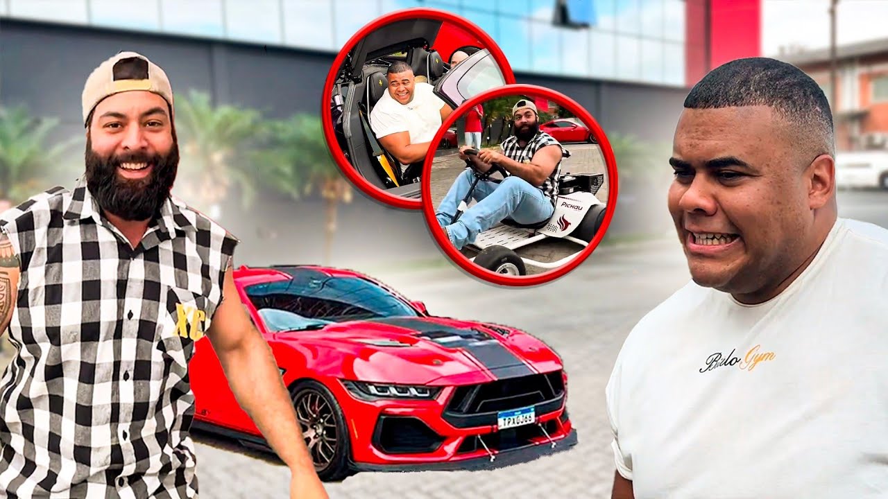 XUCRÃO E BITELO CONHECERAM OS CARROS MILIONÁRIOS DO PATRÃO - JOÃO PICHAU!! 🚘