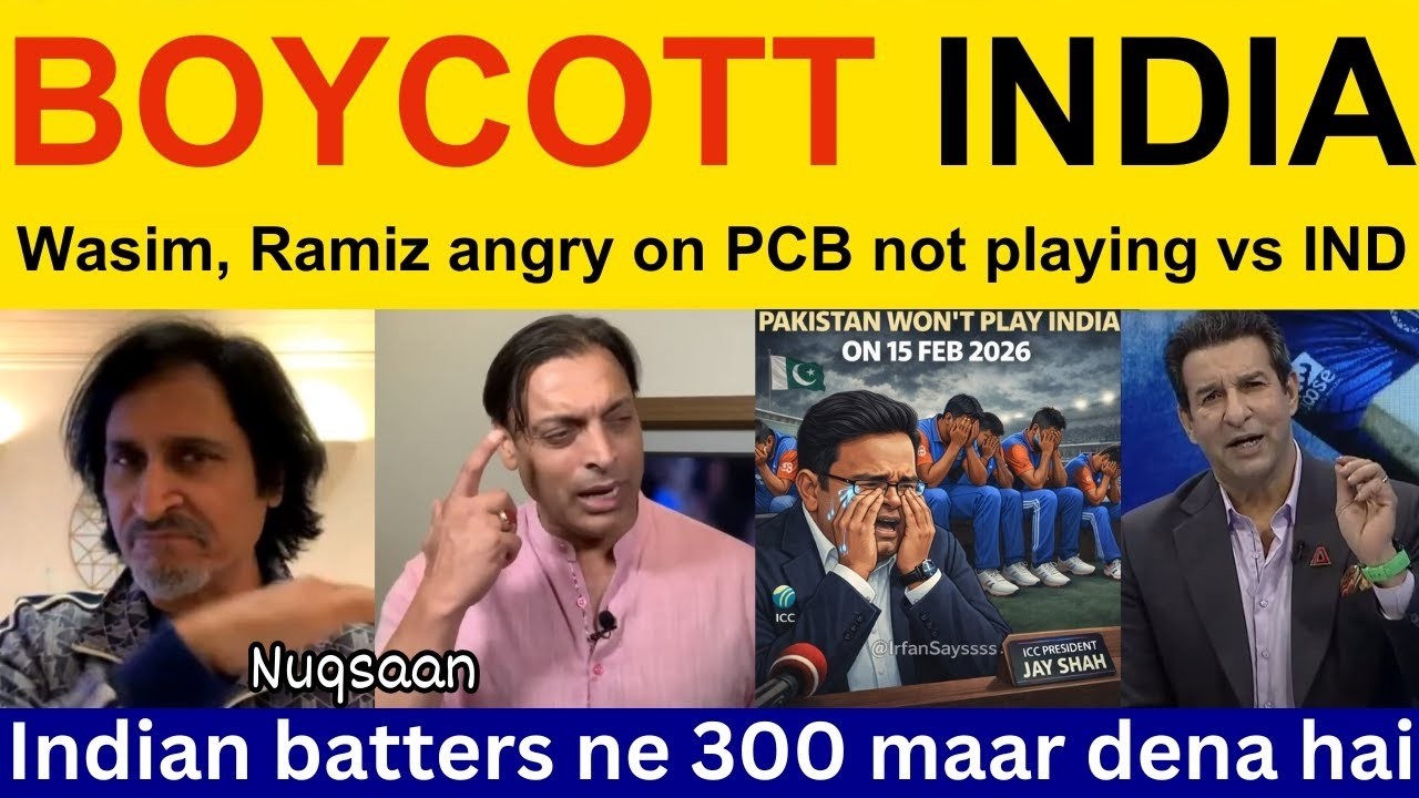 😡 Tanveer Ahmed crying on PCB boycotting Ind match | Shoaib Akhtar on IND vs PAK T20 World Cup 2026