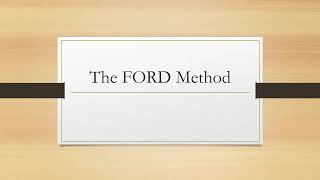 The FORD Method of communication