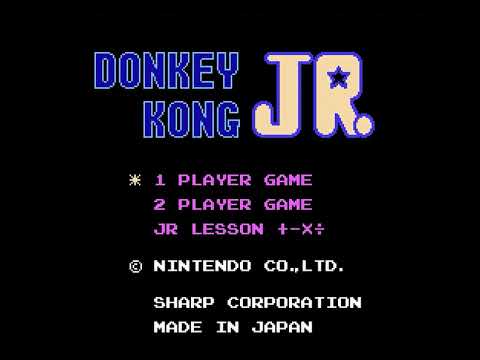 Intro-Demo - Donkey Kong Jr. + Jr. Lesson (Famicom, Japan)