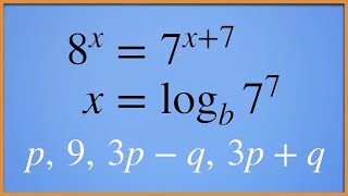 An Arithmetic Sequence and Logarithm Problem [AMC 2010 12 A Problems 10&11]