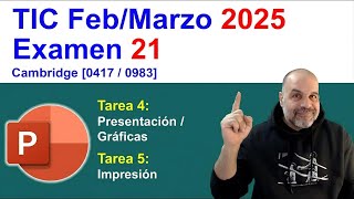 Presentación de la Tarea 4 del Paper 21 de marzo de 2025, Cambridge 0417/0983 ICT [IGCSE]