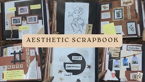 Recycled Aesthetic Scrapbook.🌿 (tutorial step by step)