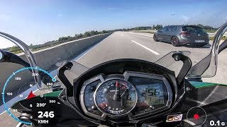 Kawasaki Z1000SX - Beschleunigung 0-250km/h - GPS Daten