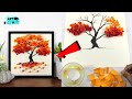 How to make beautiful paper tree art  diy wall hanging craft ideas  tree wall decor ideas 
