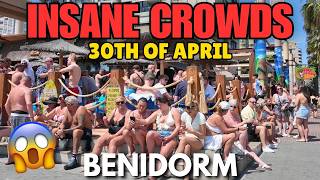 Benidorm Like You’ve NEVER Seen! 😱🔥 INSANE Crowds Flood Pubs & Bars!