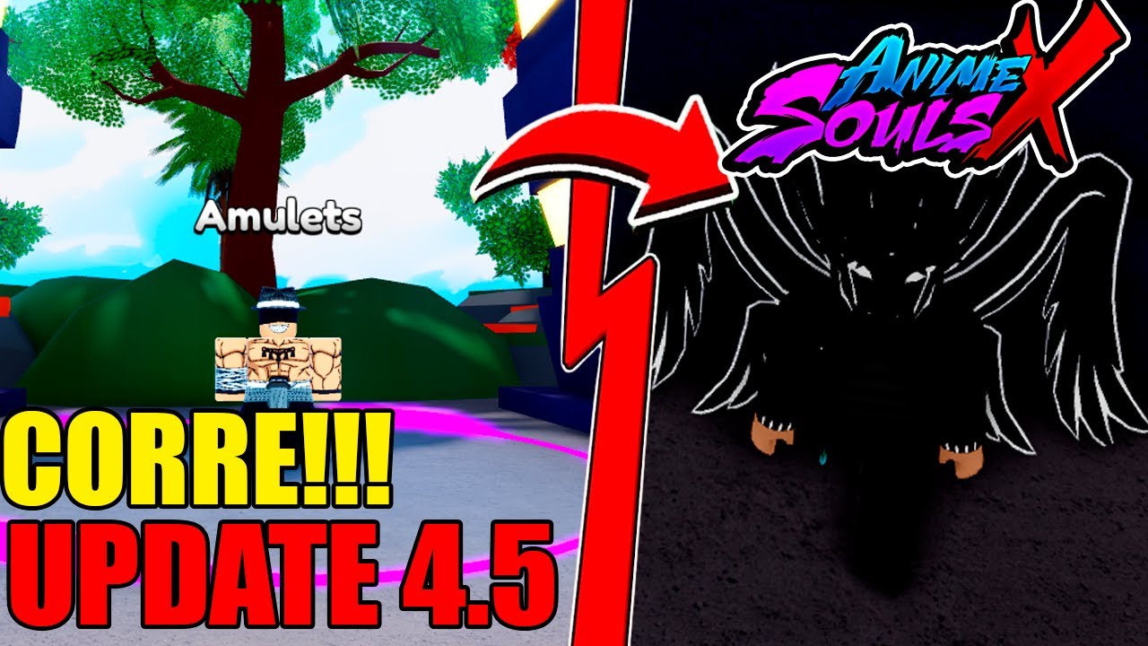 CORRE!!! UPDATE 4.5 + NOVOS CODIGOS + SISTEMA DE AMULETO NO ANIME SOULS ...