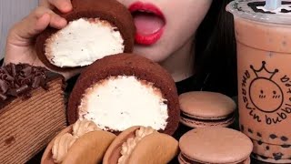 أصوات الأكل?كيك منوع??اتحداك ما تجووع??CAKE ASMR