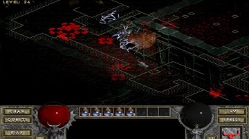 Diablo The Hell mod — challenging level 24 on multi doom (part 2)