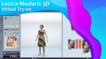 Lectra Modaris 3D Tutorial | Dress Virtual Try-On | 3D Virtual Prototyping | Pieces assembly