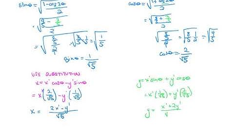 10 5 Rotation of Axes for a Parabola Ex 3 Part 1