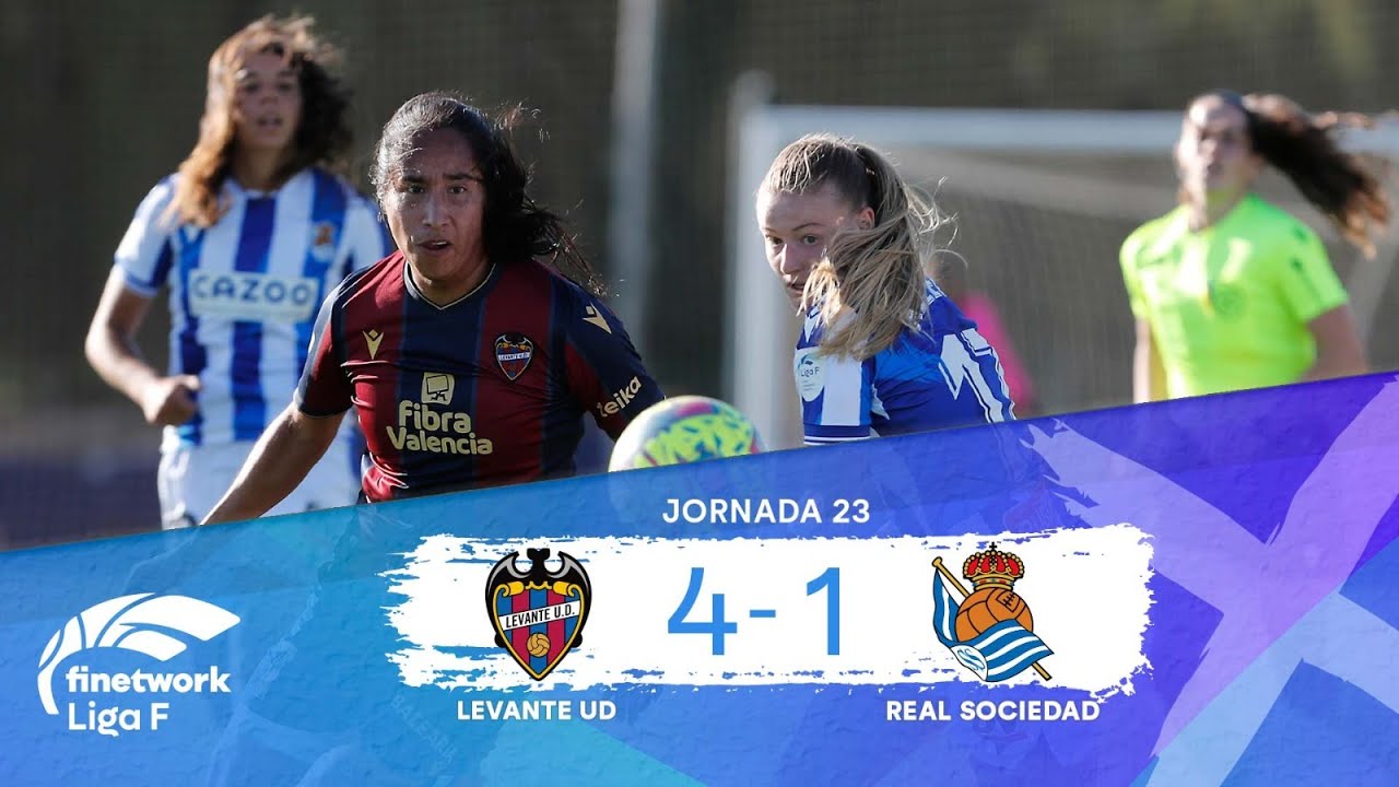 RESUMEN Y GOLES LEVANTE UD vs REAL SOCIEDAD, Jornada 23, FINETWORK LIGA ...