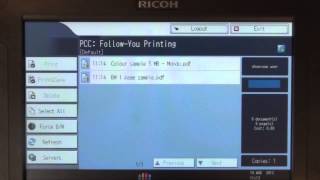 Training, Equitrac Version 4 using PIN Login - Releasing Prints on Ricoh Printer | Ricoh Wiki