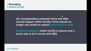 Train the Trainer: Overview of 8(a) and Certify