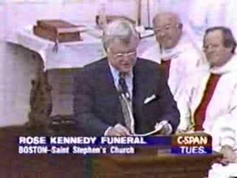 Rose Kennedy funeral part 23. This is the start of the Eulogy by Edward Kennedy for his Mother.