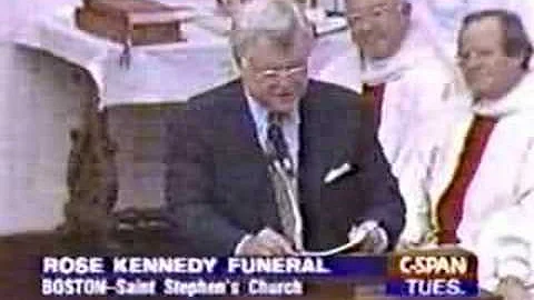 Rose Kennedy Funeral Mass Part 23. Ted Kennedy Eulogy.