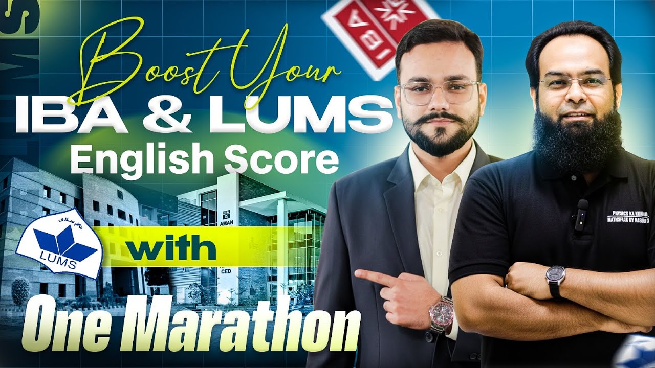 IBA LUMS English Preparation 2026 I IBA LUMS English Papers I IBA LUMS English Marathon I English