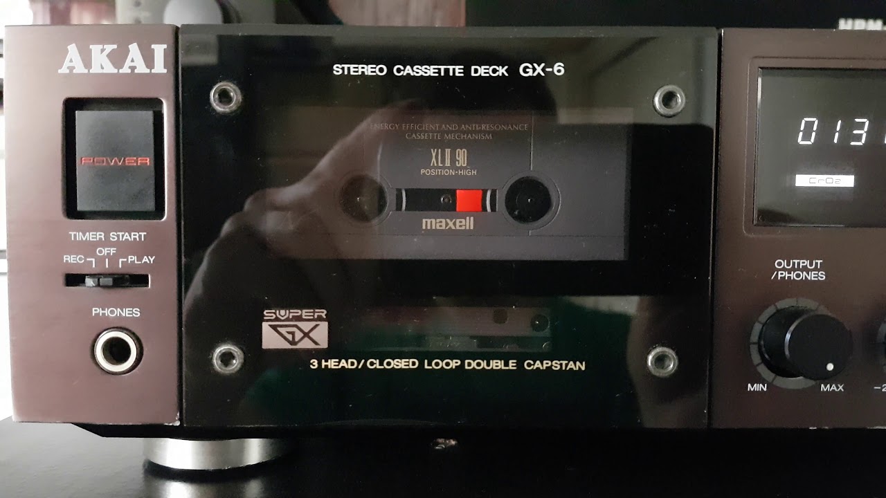 Akai GX6 3 head cassette deck YouTube