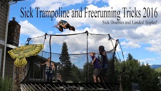 Sick Trampoline and Freerunning Tricks 2016 (Landed Triples)