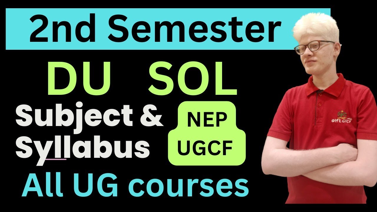 DU SOL Second Semester subject and Syllabus Explain 2023 NEP | SOL ...