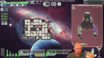 FTL Flagship kill with only combat drones, no weapons or hacking!