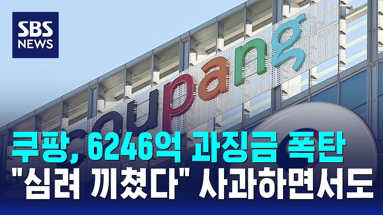 6246억 과징금 폭탄에…"심려 끼쳤다" 사과하면서도 / SBS