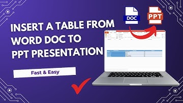 How to Copy a Table from Microsoft Word to PowerPoint (Keep Formatting & Adjust Size)