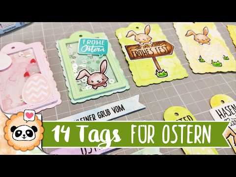 Make 14 cute Easter tags: My system for quick gift tags! 🐰✨