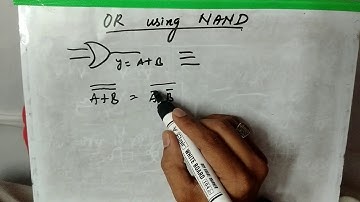 how to implement OR gate using nand gate