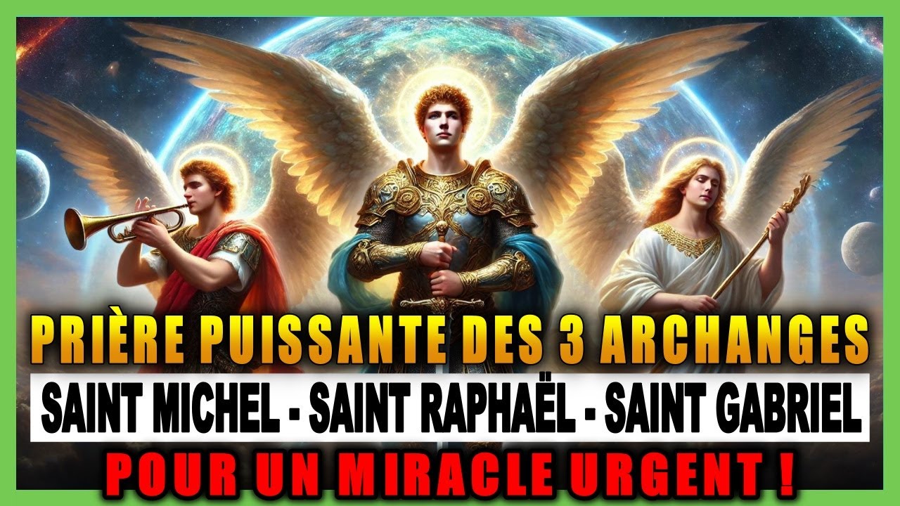 PRIÈRE DES 3 ARCHANGES LES PLUS PUISSANTS - RECEVEZ UN MIRACLE - ST
