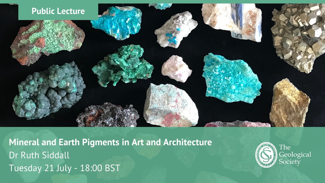 YouTube thumbnail for “Public Lecture - Mineral and Earth Pigments in Art and Architecture” by The Geological Society