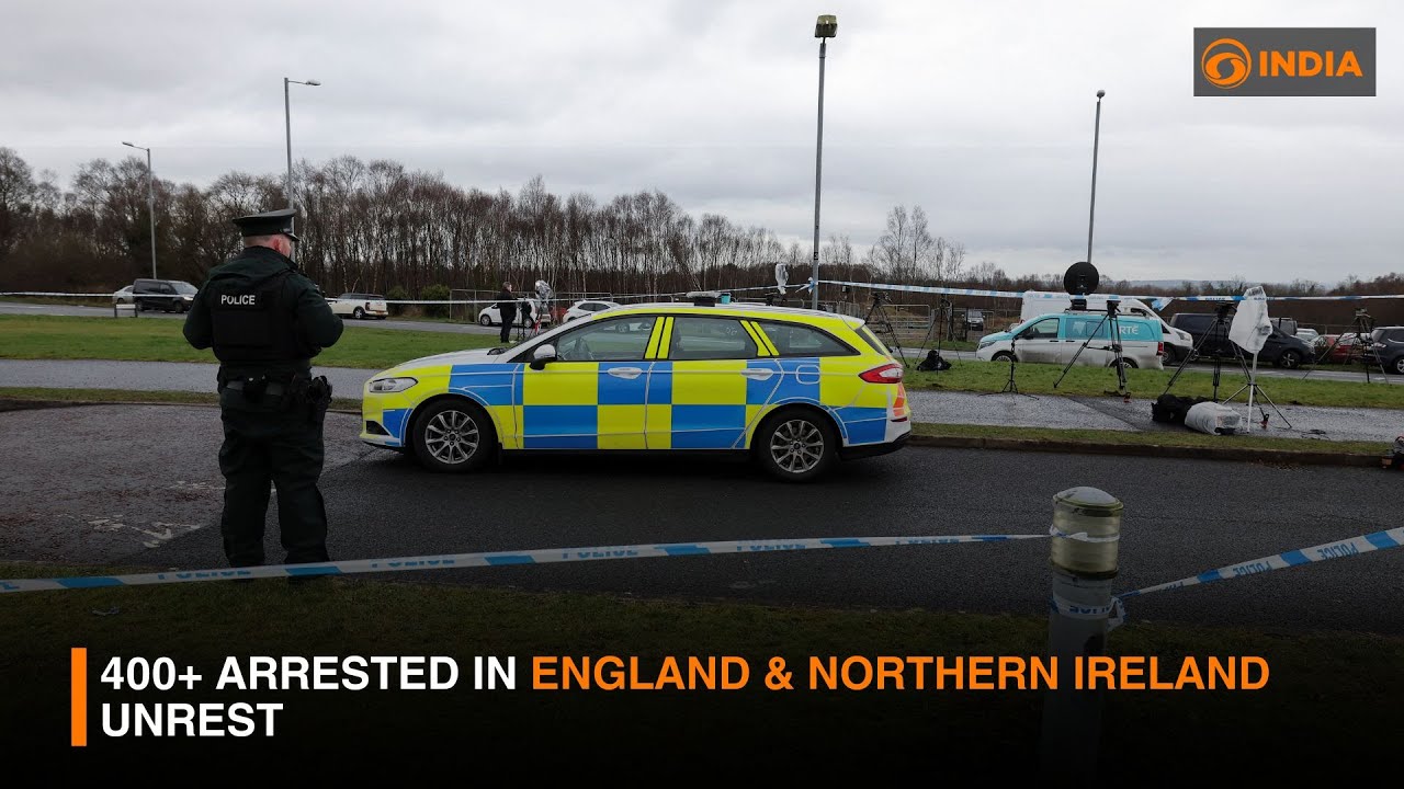 400+ arrested in England & Northern Ireland unrest | DD India - YouTube