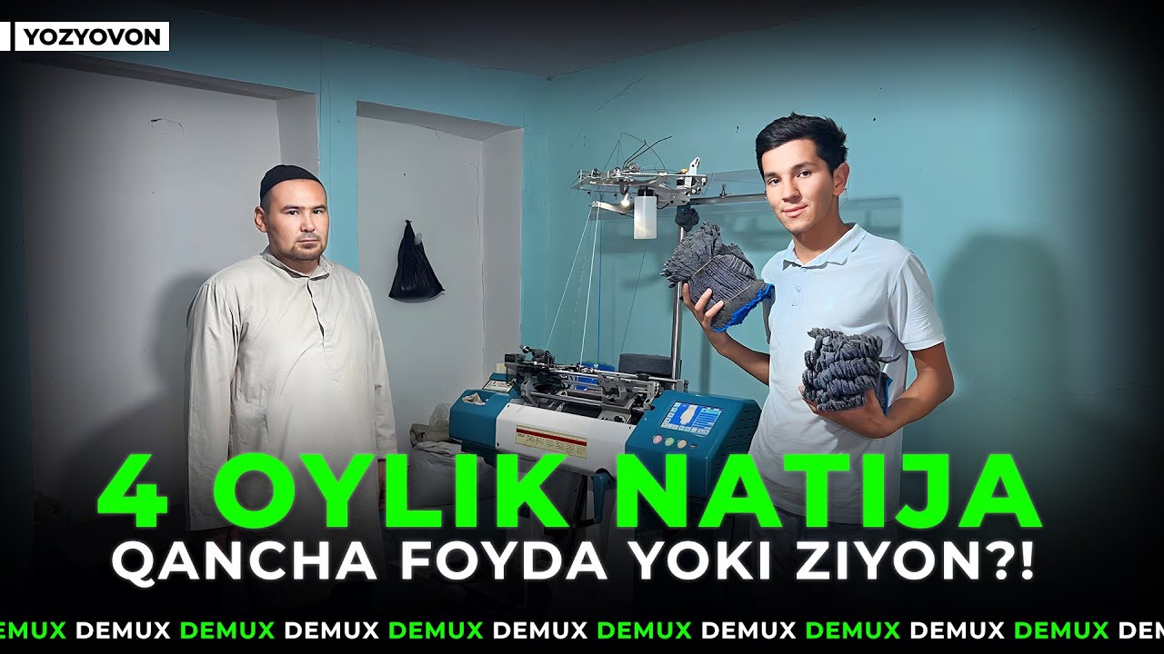 4 oylik natija | Qancha Foyda yoki Ziyon?! | Perchatka to'qish biznesi