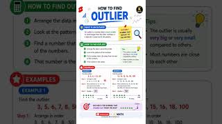 What is Outlier in Statistics?? #education #maths #statistics #median #mean #outliers #quartile