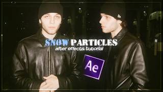 snow particles | after effects tutorial