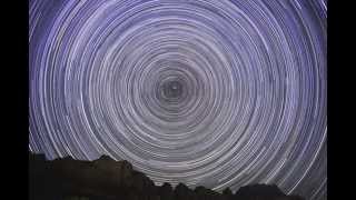 Star Trails over West Temple - Zion National Park
