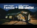 coody エアテント Familiaとエアテント ハブシェルターで快適な理想の別荘が完成⛺GRAND VERDE RESORT｜Japanese Cinematic Camping 4K ASMR