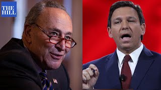 Chuck Schumer MOCKS Ron DeSantis for being behind in polls to Dem opponent