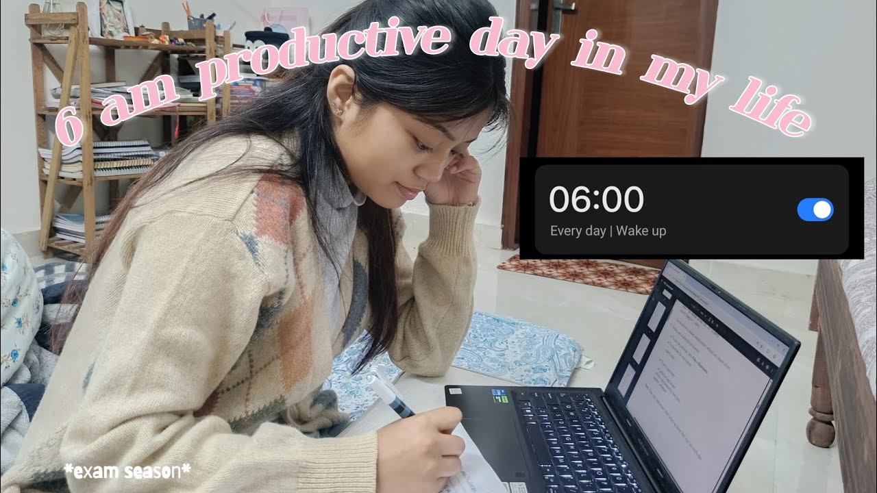 6AM Productive Day In My Life | Exam Season📖 | Tsering Palmo 