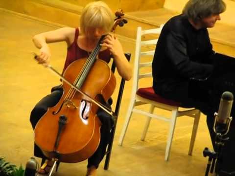 Natalia Khoma, cello Volodymyr Vynnytsky, piano, Popper, Hungarian Rhapsody