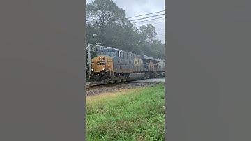 CSX 5343 leads I026 with an amazing DC duo along with that NF K5HL Doppler Effect!#train#csx#railway