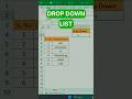 Create a Drop Down List FAST in 15 Seconds